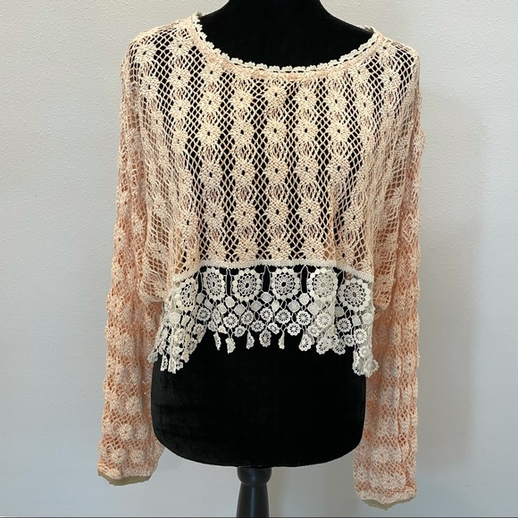 FREE PEOPLE NEW ROMANTICS HEIRLOOM RASHELE TOP - Picture 3 of 6